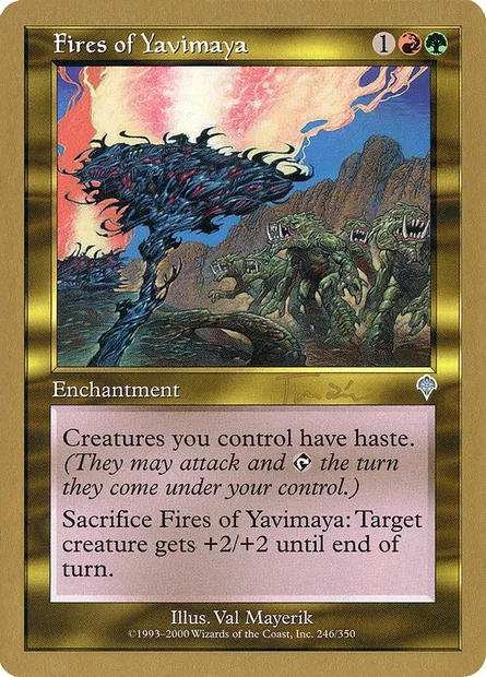 Fires of Yavimaya, Magic card WC01 jt246 — World Championship Decks 2001 set