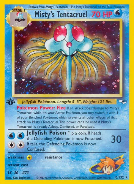 Misty's Tentacruel, carte Pokémon GH 10 — extension Gym Heroes