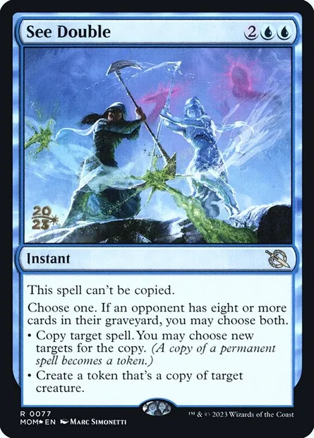 See Double, Magic card PMOM 77s — March of the Machine Promos set