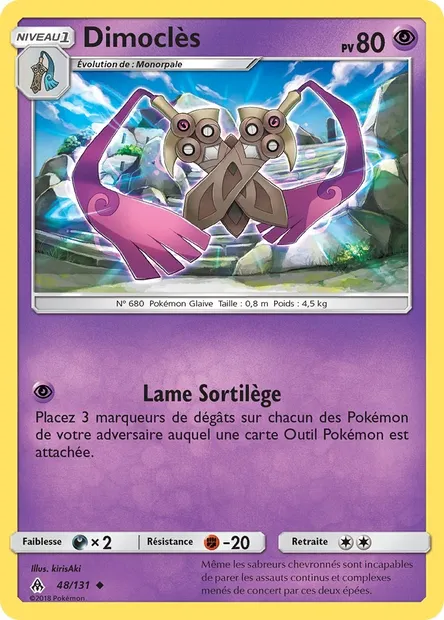 Dimoclès, carte Pokémon FLI 48 — extension Lumière Interdite