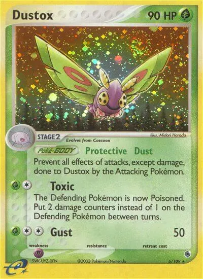 Dustox, Pokémon card RS 6 — Ruby & Sapphire set