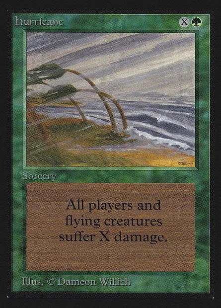 Hurricane, Magic card CED 201 — Collectors' Edition set