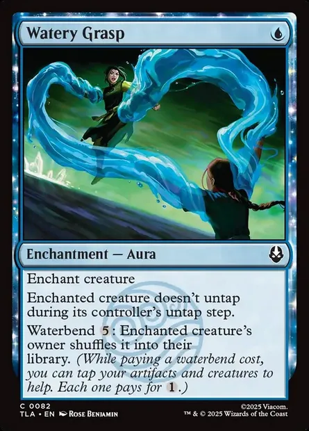 Watery Grasp, Magic card TLA 82 — Avatar: The Last Airbender set