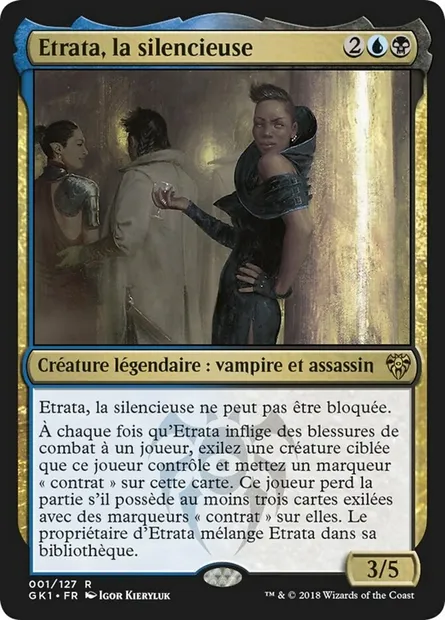 Etrata, la silencieuse, carte Magic GK1 1 — extension GRN Guild Kit
