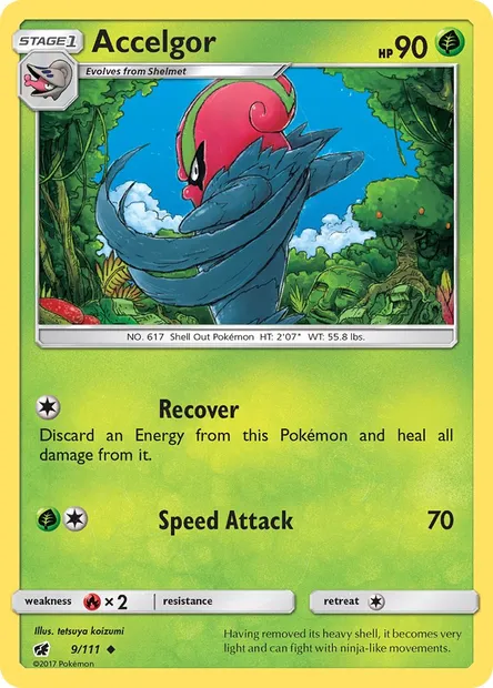 Accelgor, Pokémon card CIN 9 — Crimson Invasion set