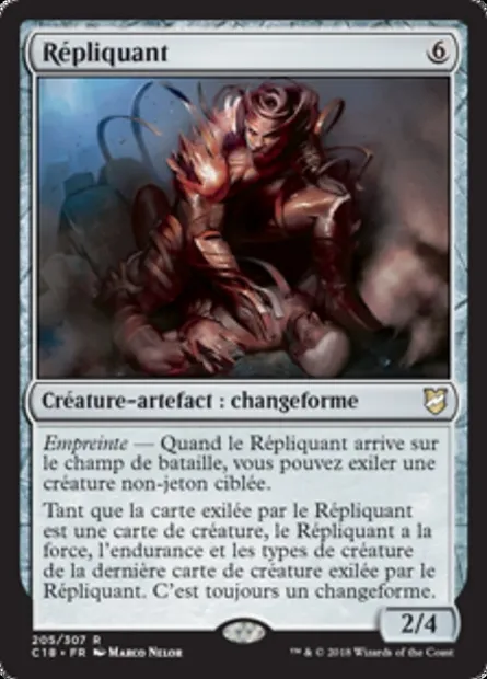 Répliquant, carte Magic C18 205 — extension Commander 2018