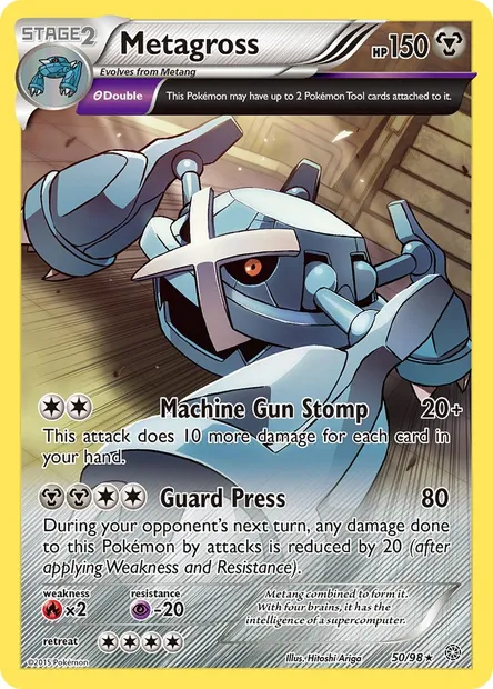 Metagross, Pokémon card AOR 50 — Ancient Origins set