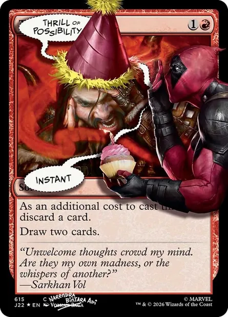 Frisson de probabilité, carte Magic SLD IFIYW-8 — extension Secret Lair Drop