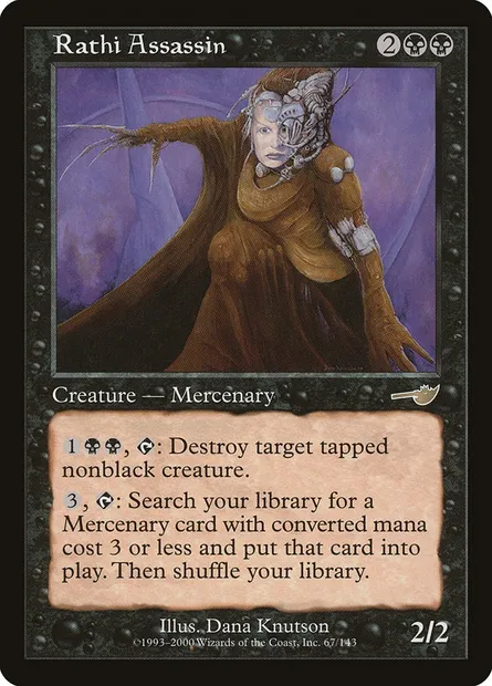 Rathi Assassin, Magic card NEM 67 — Nemesis set