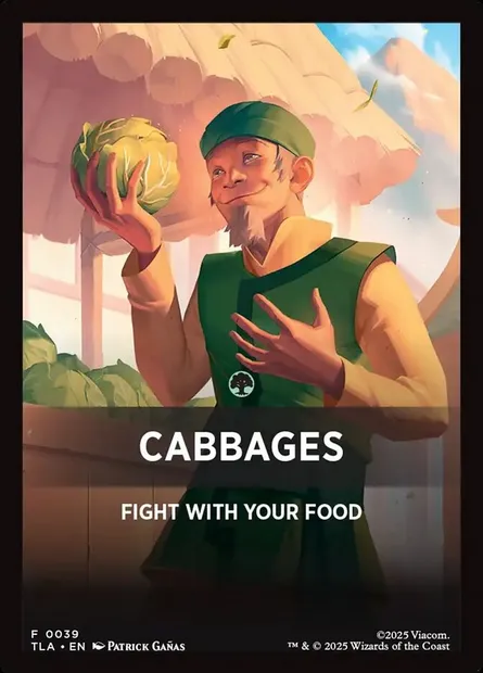 Cabbages, Magic card JTLA 39 — Avatar: The Last Airbender Jumpstart Front Cards set