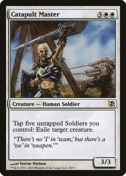 Catapult Master, Magic card DDF 18 — Duel Decks: Elspeth vs. Tezzeret set