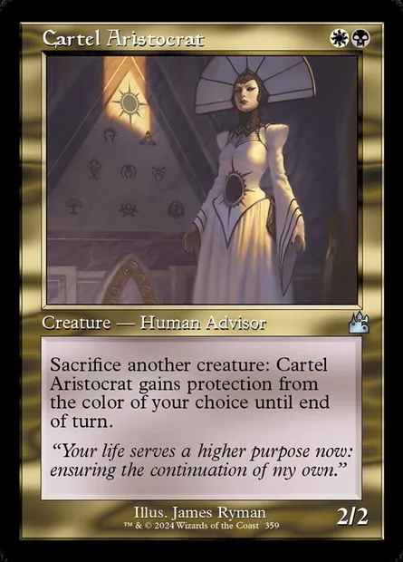 Cartel Aristocrat, Magic card RVR 359 — Ravnica Remastered set