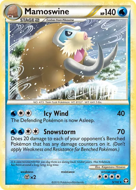Mamoswine, Pokémon card TM 5 — Triumphant set