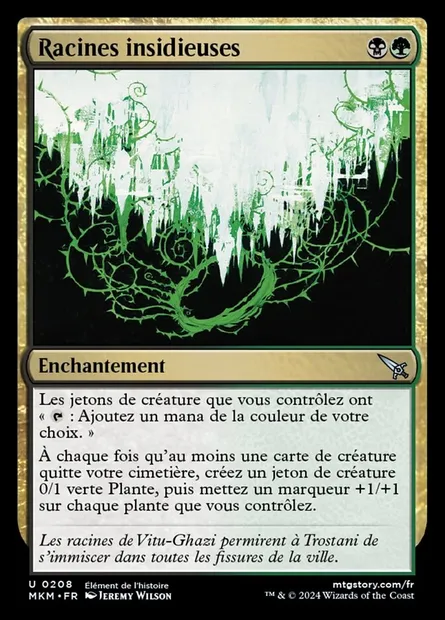 Racines insidieuses, carte Magic MKM 208 — extension Murders at Karlov Manor