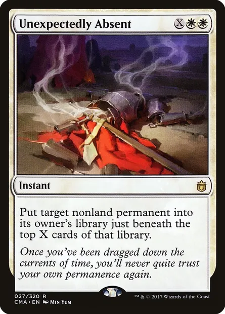 Absence imprévue, carte Magic CMA 27 — extension Commander Anthology