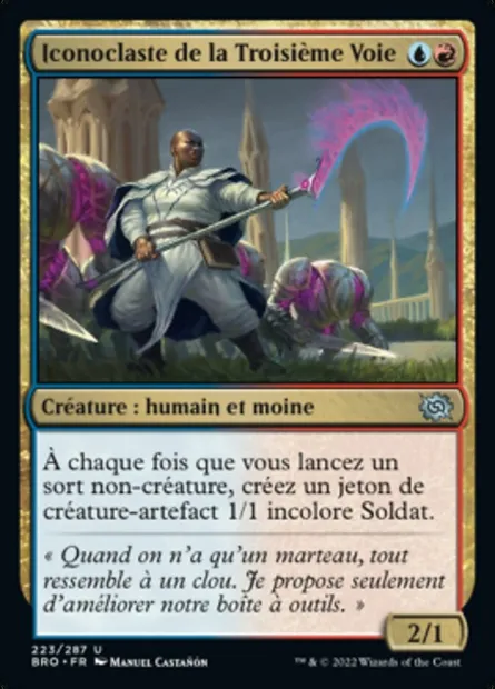 Iconoclaste de la Troisième Voie, carte Magic BRO 223 — extension La Guerre Fratricide