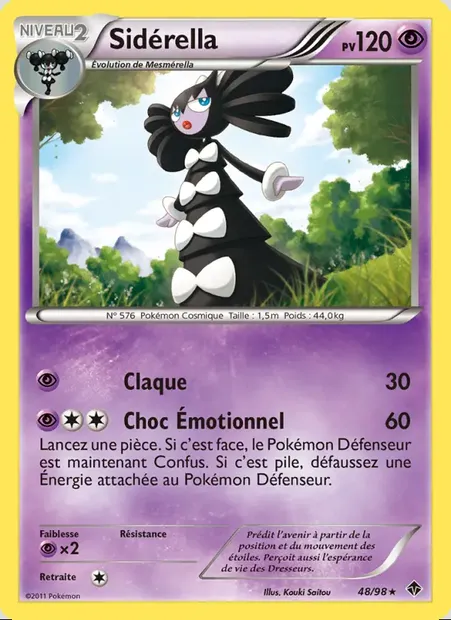 Sidérella, carte Pokémon EPO 48 — extension Pouvoirs Émergents