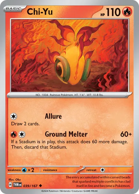 Chi-Yu, Pokémon card TWM 039 — Twilight Masquerade set