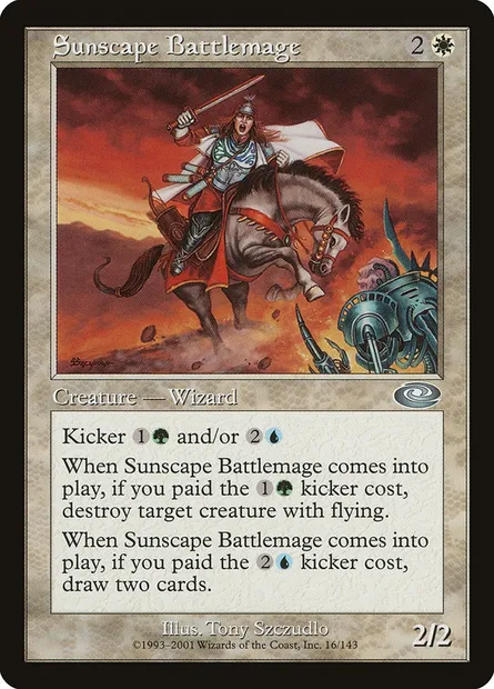Sunscape Battlemage, Magic card PLS 16 — Planeshift set