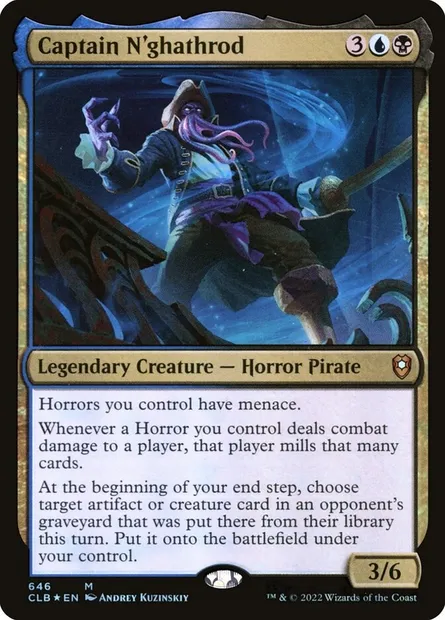 Captain N'ghathrod, Magic card CLB 646 — Commander Legends: Battle for Baldur's Gate set