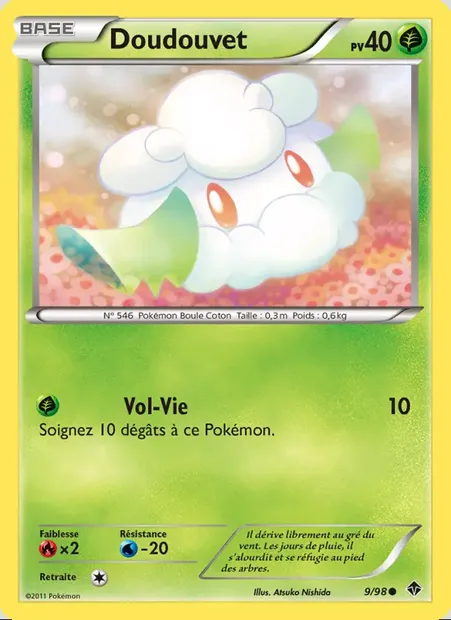Doudouvet, carte Pokémon EPO 9 — extension Pouvoirs Émergents