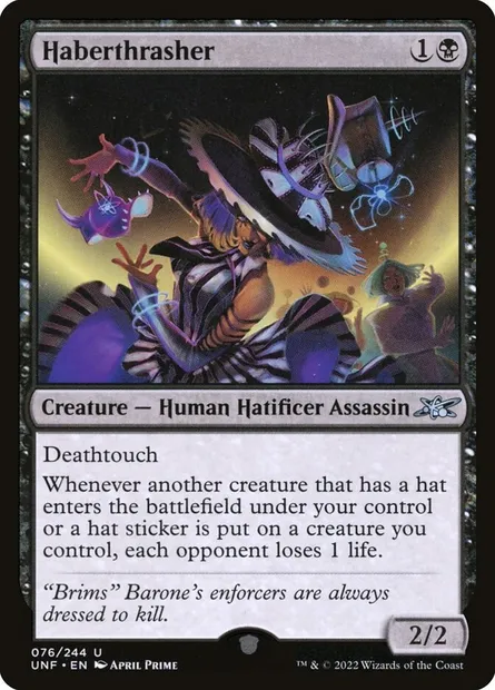Haberthrasher, carte Magic UNF 76 — extension Unfinity