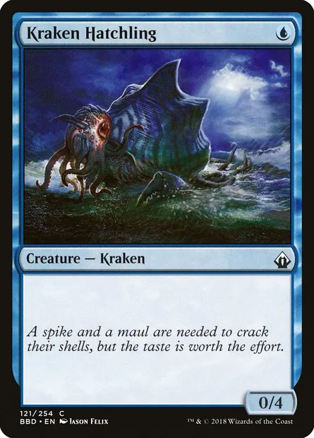 Kraken Hatchling, Magic card BBD 121 — Battlebond set