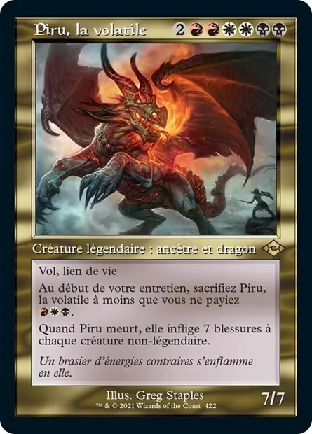 Piru, la volatile, carte Magic MH2 422 — extension Horizons du Modern 2