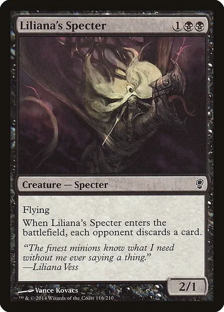 Spectre de Liliana, carte Magic CNS 116 — extension Conspiration
