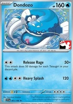 Dondozo, Pokémon card PPS 161-2 — Play! Pokémon Prize Pack Series set