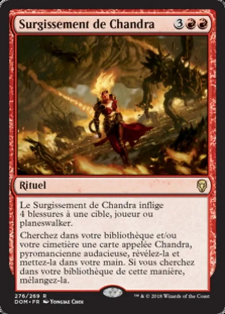 Surgissement de Chandra, carte Magic DOM 276 — extension Dominaria