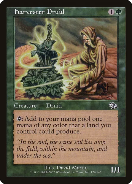 Harvester Druid, Magic card JUD 120 — Judgment set