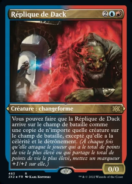 Réplique de Dack, carte Magic 2X2 483 — extension Double Masters 2022