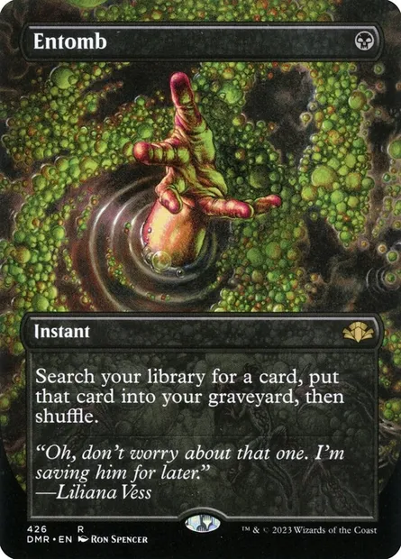Entomb, Magic card DMR 426 — Dominaria Remastered set
