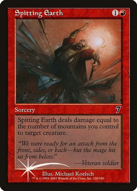 Spitting Earth, Magic card 7ED 220★ — Seventh Edition set