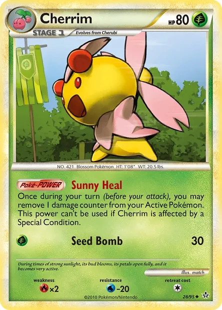 Cherrim, Pokémon card UL 28 — Unleashed set