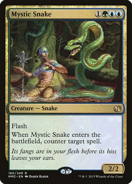 Serpent mystique, carte Magic MM2 180 — extension Modern Masters 2015