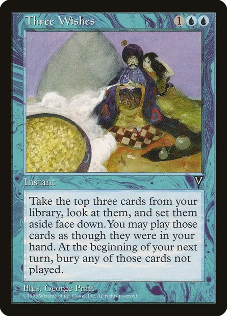 Three Wishes, Magic card VIS 45 — Visions set