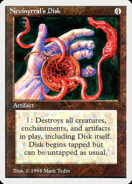 Nevinyrral's Disk, Magic card SUM 267 — Summer Magic / Edgar set