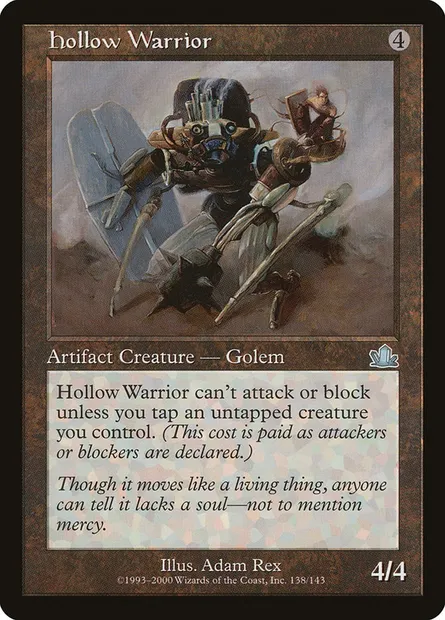Hollow Warrior, Magic card PCY 138 — Prophecy set