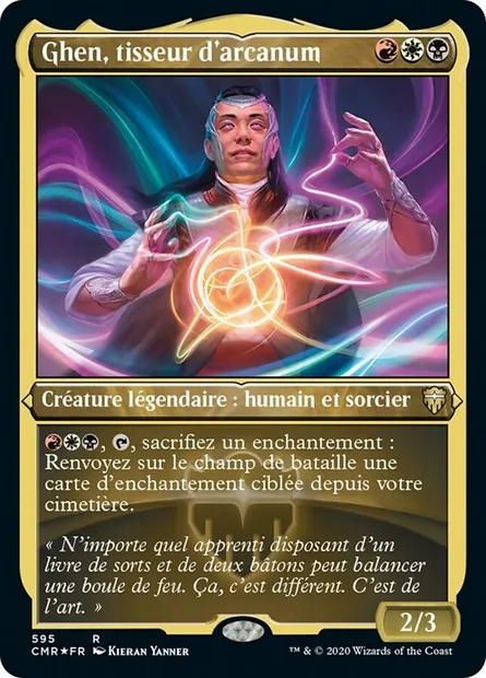 Ghen, tisseur d'arcanum, carte Magic CMR 595 — extension Commander Legends