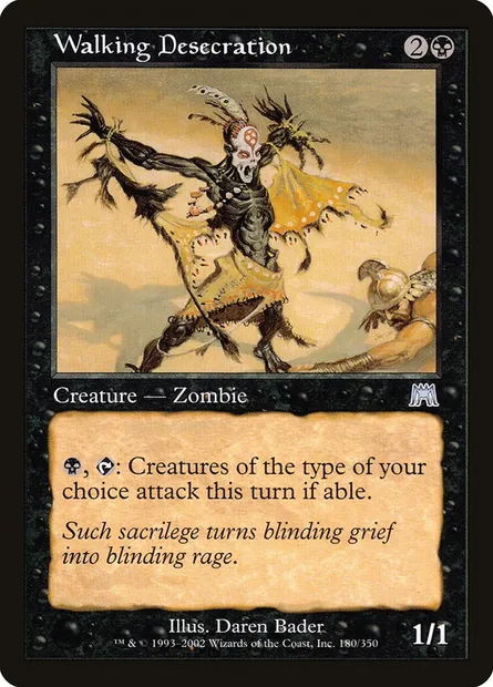 Profanation ambulante, carte Magic ONS 180 — extension Carnage