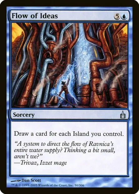Flow of Ideas, Magic card RAV 50 — Ravnica: City of Guilds set