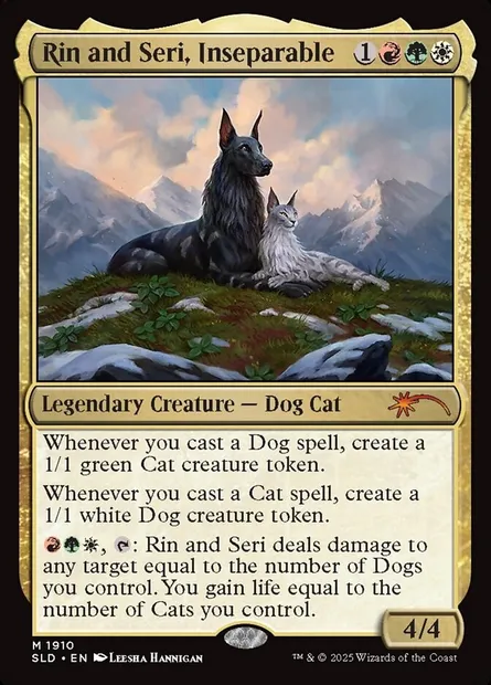 Rin et Seri, inséparables, carte Magic SLD 1910 — extension Secret Lair Drop