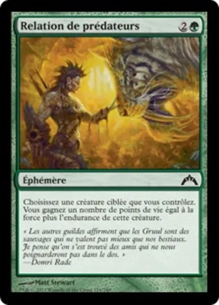Relation de prédateurs, carte Magic GTC 129 — extension Insurrection
