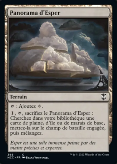 Panorama d'Esper, carte Magic NCC 399 — extension New Capenna Commander