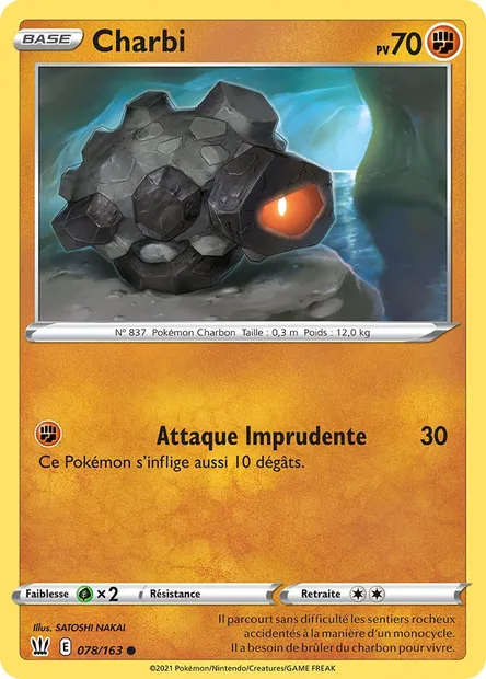 Charbi, carte Pokémon BST 78 — extension Styles de combat