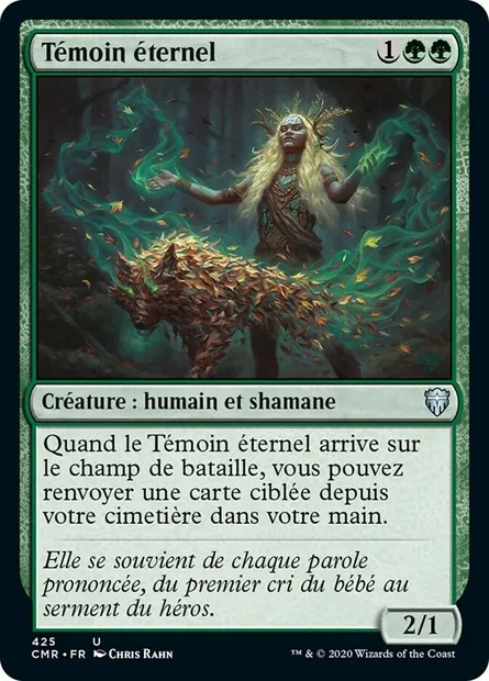 Témoin éternel, carte Magic CMR 425 — extension Commander Legends