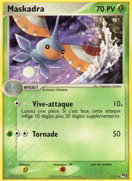 Maskadra, carte Pokémon P1 7 — extension POP Série 1
