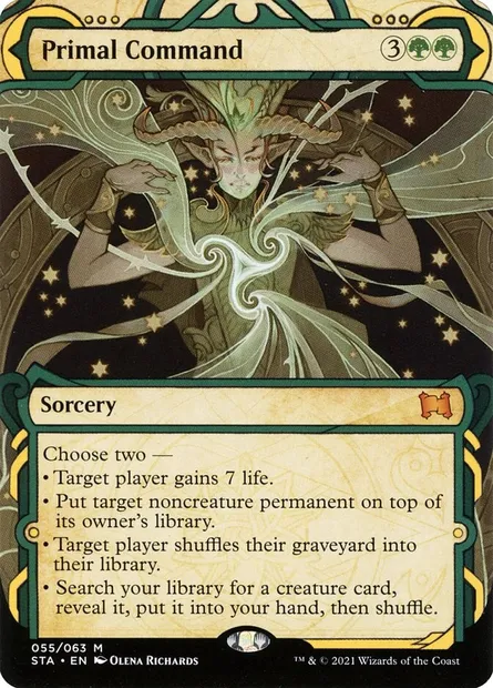 Primal Command, Magic card STA 55 — Strixhaven Mystical Archive set